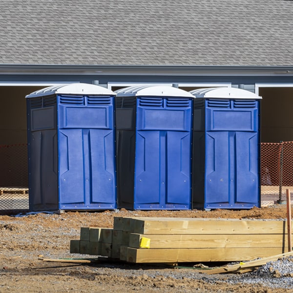 are there any restrictions on where i can place the porta potties during my rental period in Parrish